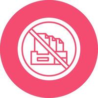 Prohibited Sign Multi Color Circle Icon vector