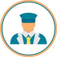 Tarin Driver Flat Circle Icon vector