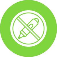 Prohibited Sign Multi Color Circle Icon vector