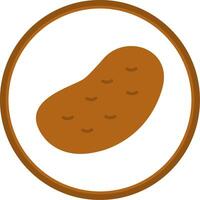 Potato Flat Circle Icon vector