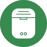 Earbuds Multi Color Circle Icon vector