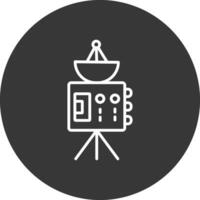 Probe Line Inverted Icon Design vector