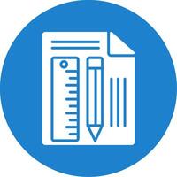 Measuring Tool Multi Color Circle Icon vector