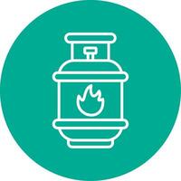 Gas Multi Color Circle Icon vector