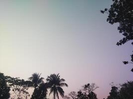 puesta de sol cielo llamarada y bokeh naturaleza antecedentes. hermosa naturaleza paisaje, escénico dramático naranja tropical paisaje, dorado puesta de sol. campo paisaje debajo escénico vistoso cielo a puesta de sol. foto