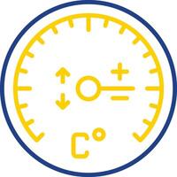 Gauge Line Two Colour Icon Design vector