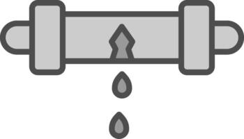 Leak Detector Line Filled Greyscale Icon Design vector