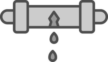 Leak Detector Line Filled Greyscale Icon Design vector