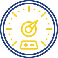 Gauge Line Two Colour Icon Design vector