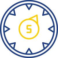 Gauge Line Two Colour Icon Design vector