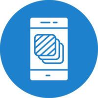 Layers Multi Color Circle Icon vector