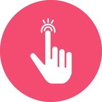 Tap Multi Color Circle Icon vector