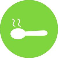 Spoon Multi Color Circle Icon vector