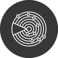 Sonar Line Inverted Icon Design vector