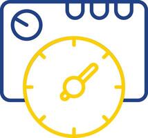 Thermostat Line Two Colour Icon Design vector