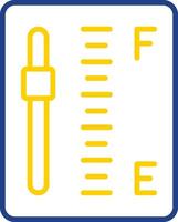 Gauge Line Two Colour Icon Design vector