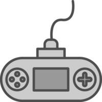 Console Line Filled Greyscale Icon Design vector