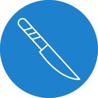 cuchillo multi color circulo icono vector