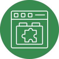 Plugins Multi Color Circle Icon vector