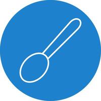 Spoon Multi Color Circle Icon vector