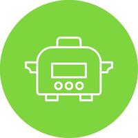 Slow Cooker Multi Color Circle Icon vector