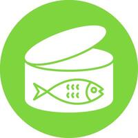 Tuna Multi Color Circle Icon vector