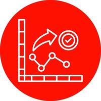 Chart Multi Color Circle Icon vector