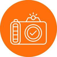 Camera Multi Color Circle Icon vector