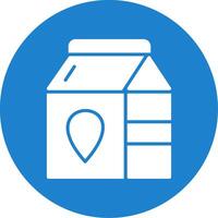 Milk Multi Color Circle Icon vector