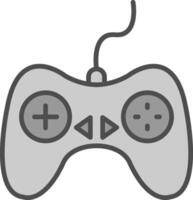 Controller Line Filled Greyscale Icon Design vector