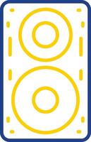 Speaker Line Two Colour Icon Design vector