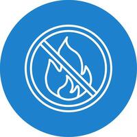 Prohibited Sign Multi Color Circle Icon vector
