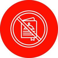 Prohibited Sign Multi Color Circle Icon vector