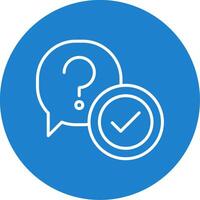 Question Multi Color Circle Icon vector