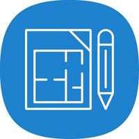 Architectural Terms Line Curve Icon Design vector