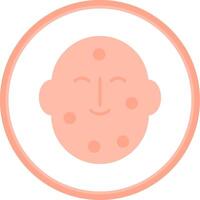 Dermatology Flat Circle Icon vector