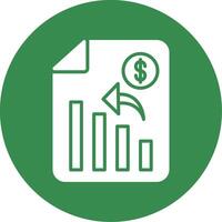 Analytics Multi Color Circle Icon vector
