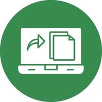 File Multi Color Circle Icon vector