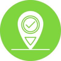 Location Multi Color Circle Icon vector