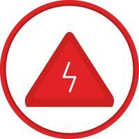 Danger Flat Circle Icon vector