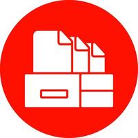 Files Multi Color Circle Icon vector