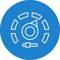 Gauge Multi Color Circle Icon vector