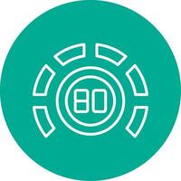 Thermostat Multi Color Circle Icon vector