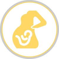 Obstetrics Flat Circle Icon vector