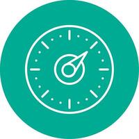 Timer Multi Color Circle Icon vector