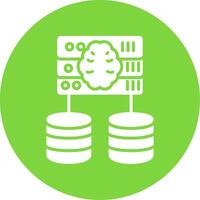 Servers Multi Color Circle Icon vector