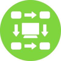 Workflow Multi Color Circle Icon vector