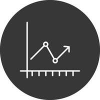 Arrow Chart Line Inverted Icon Design vector