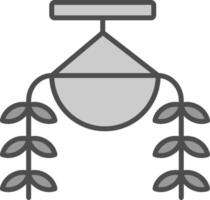 Burros Tail Line Filled Greyscale Icon Design vector