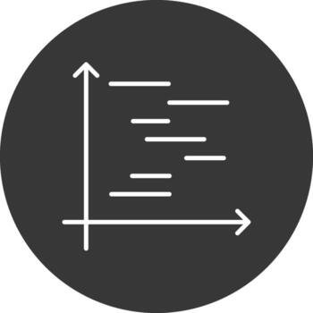 Gnatt Chart Line Inverted Icon Design vector